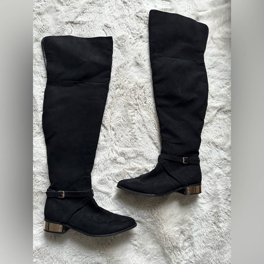 Long Over Knee Suede Boots